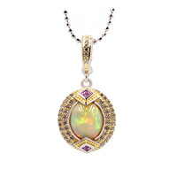 Collier en argent et Opale Welo (Dallas Prince Designs)
