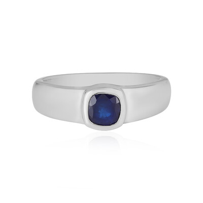 Bague en argent et Spinelle bleu roi