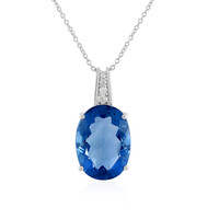Collier en argent et Fluorite à couleur changeante