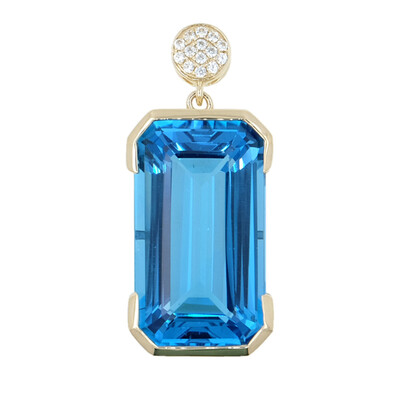 Pendentif en or et Topaze de Marambaia
