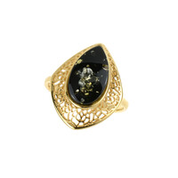 Bague en argent et Ambre baltique