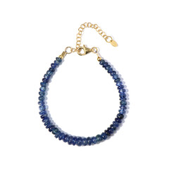 Bracelet en argent et Kyanite du Népal