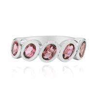 Bague en argent et Tourmaline rose