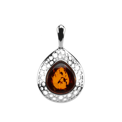 Pendentif en argent et Ambre baltique (dagen)