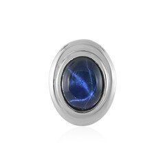 Pendentif en argent et Saphir étoilé bleu