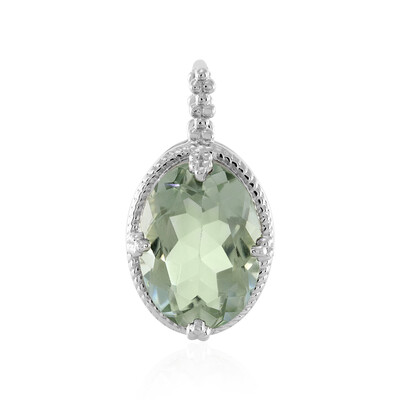 Pendentif en argent et Améthyste verte