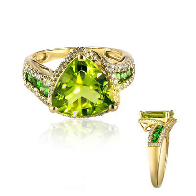 Bague en or et Péridot de Dashihe (CIRARI)