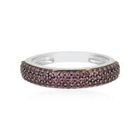 Bague en argent et Grenat Rhodolite