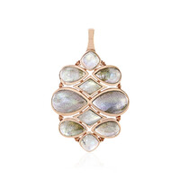 Pendentif en argent et Labradorite verte de Maniry (KM by Juwelo)