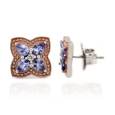 Boucles d'oreilles en argent et Tanzanite (Dallas Prince Designs)