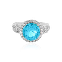 Bague en argent et Topaze Paraiba