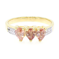 Bague en or et Saphir Padparadscha non chauffé (AMAYANI)