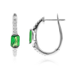 Boucles d'oreilles en or et Grenat Tsavorite AAA (CIRARI)