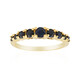 Bague en argent et Saphir noir