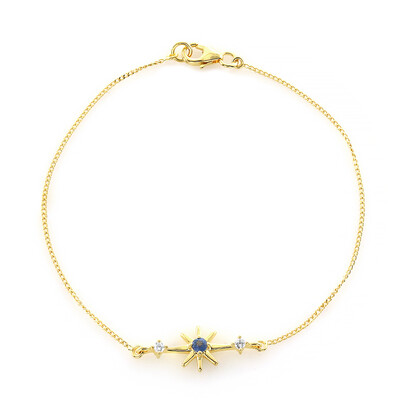 Bracelet en argent et Saphir bleu