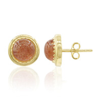 Boucles d'oreilles en argent et Pierre du Soleil