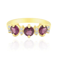 Bague en argent et Grenat Rhodolite