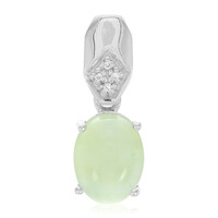 Pendentif en argent et Chrysoprase
