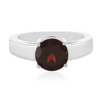 Bague en argent et Grenat du Mozambique