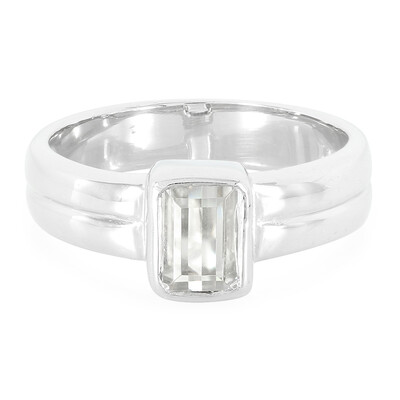 Bague en argent et Kunzite jaune canari