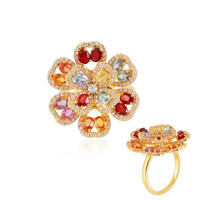 Bague en argent et Saphir