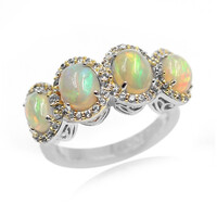 Bague en argent et Opale Welo (Dallas Prince Designs)