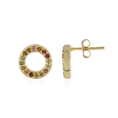 Boucles d'oreilles en argent et Tourmaline