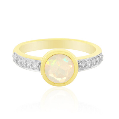 Bague en argent et Opale Welo
