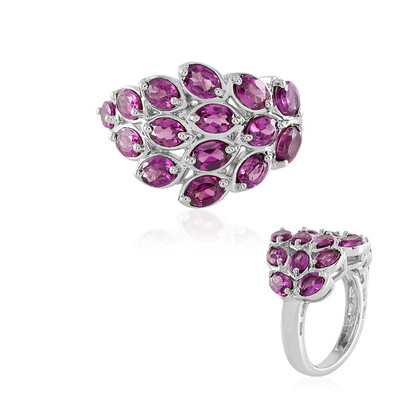 Bague en argent et Grenat Rhodolite