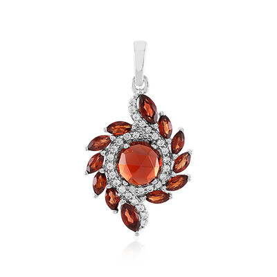Pendentif en argent et Grenat du Mozambique