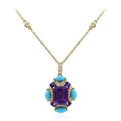 Collier en or et Améthyste