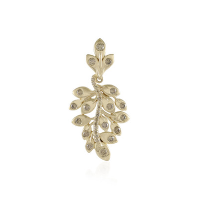 Pendentif en or et Diamant champagne SI2