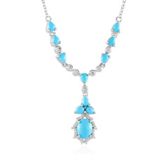 Collier en argent et Turquoise Sleeping Beauty (Faszination Türkis)