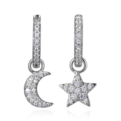 Boucles d'oreilles en argent et Zircon