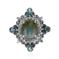 Bague en argent et Labradorite (Dallas Prince Designs)