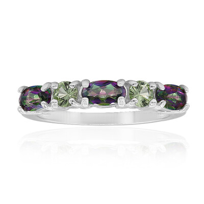 Bague en argent et Quartz mystique