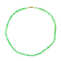 Collier en argent et Opale verte d'Éthiopie