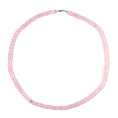 Collier en argent et Quartz rose