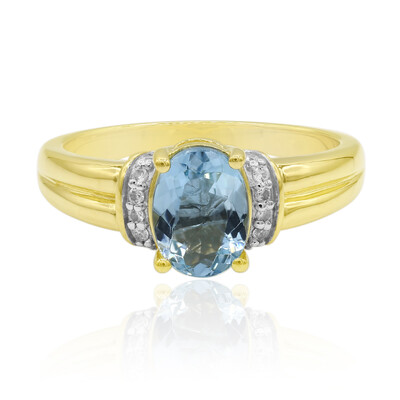 Bague en or et Aigue-marine de Medina