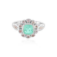 Bague en argent et Emeraude de Russie