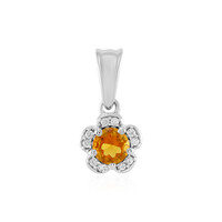 Pendentif en argent et Citrine
