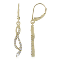 Boucles d'oreilles en or et Zircon (Adela Gold)