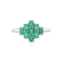 Bague en argent et Emeraude de Colombie