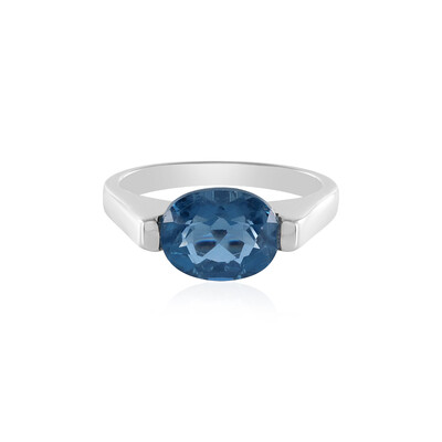 Bague en argent et Fluorite à couleur changeante