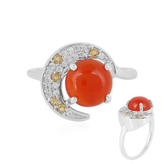 Bague en argent et Cornaline