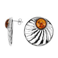 Boucles d'oreilles en argent et Ambre baltique