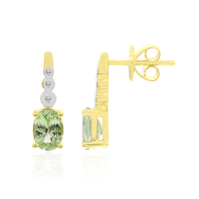 Boucles d'oreilles en or et Grenat Tsavorite du Kenya (Tenner Diniz)