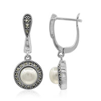Boucles d'oreilles en argent et Perle de culture d'eau douce