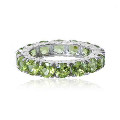 Bague en argent et Péridot