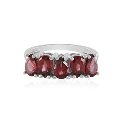 Bague en argent et Grenat du Mozambique
